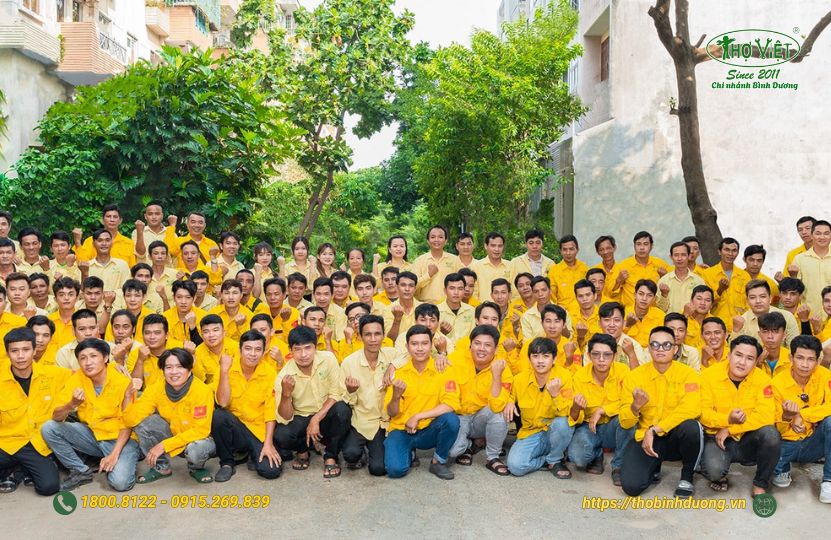 Đội ngũ thợ sơn nhà Bình Dương chuyên nghiệp