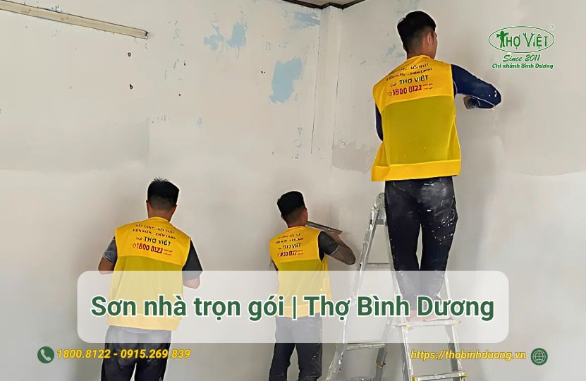Dịch vụ sơn nhà tại Bình Dương trọn gói giá tốt, chất lượng