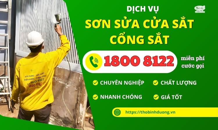 Báo giá dịch vụ sơn sửa cửa sắt cổng sắt Bình Dương mới nhất