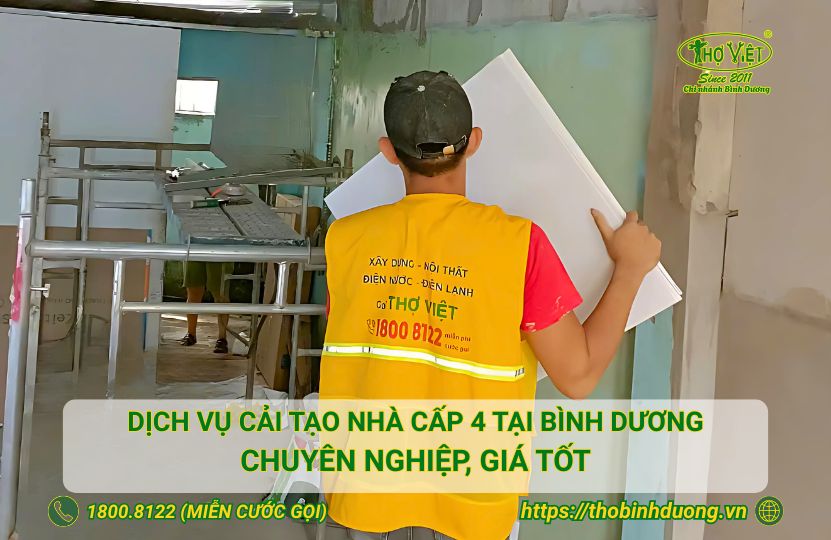 Báo giá dịch vụ cải tạo nhà cấp 4 tại Bình Dương
