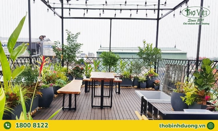 Dịch vụ cải tạo sân thượng Thợ Việt