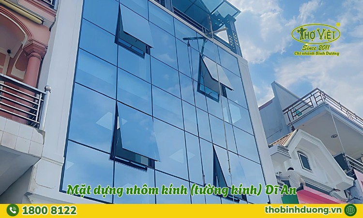 Mặt dựng nhôm kính tại Dĩ An