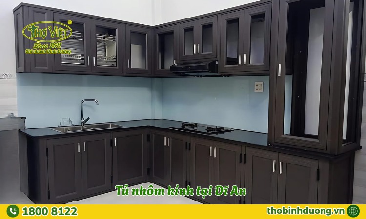 Tủ nhôm kính tại Dĩ An