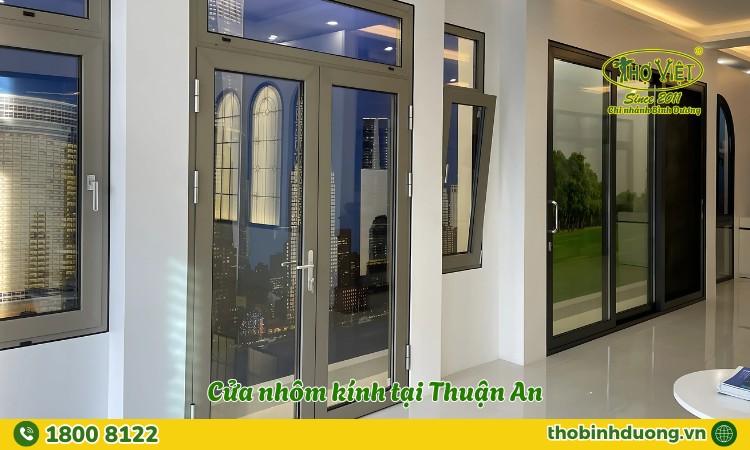 Dịch vụ thi công cửa nhôm kính Thuận An