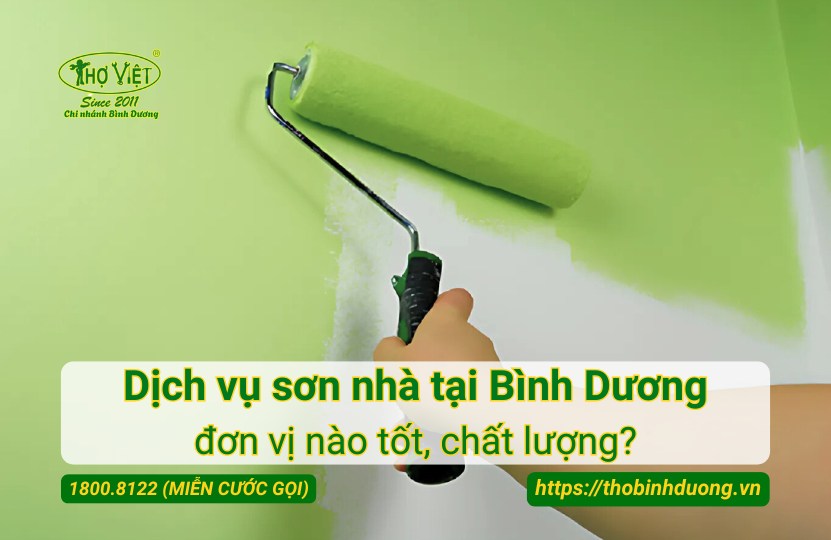 Dịch vụ sơn nhà tại Bình Dương giá tốt, chuyên nghiệp