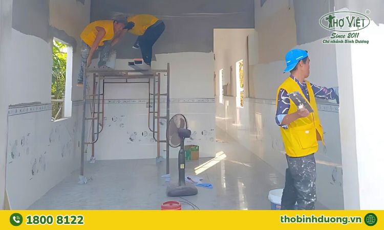 Thợ Bình Dương nhận sửa nhiều loại nhà tại Bến Cát