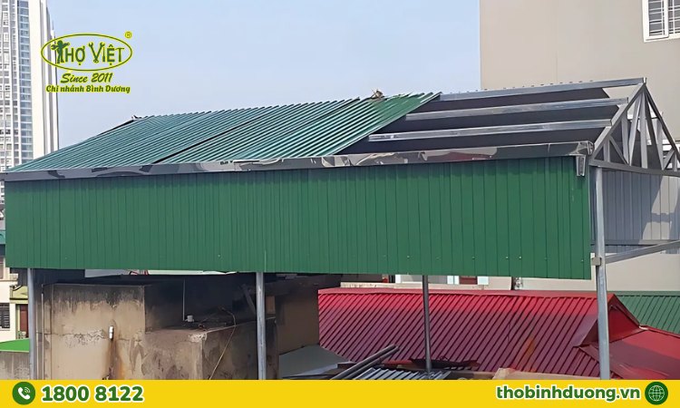 Quy trình 5 bước thi công lắp đặt, thay thế mái tôn tại Thủ Dầu Một