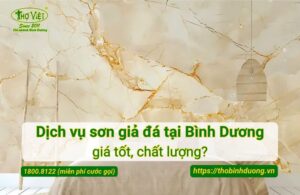 Báo giá dịch vụ sơn giả đá Bình Dương mới nhất