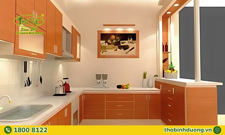 Yếu tố ảnh hưởng chi phí sơn nhà bếp Bình Dương