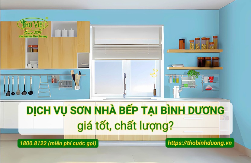 Báo giá dịch vụ sơn nhà bếp tại Bình Dương giá tốt