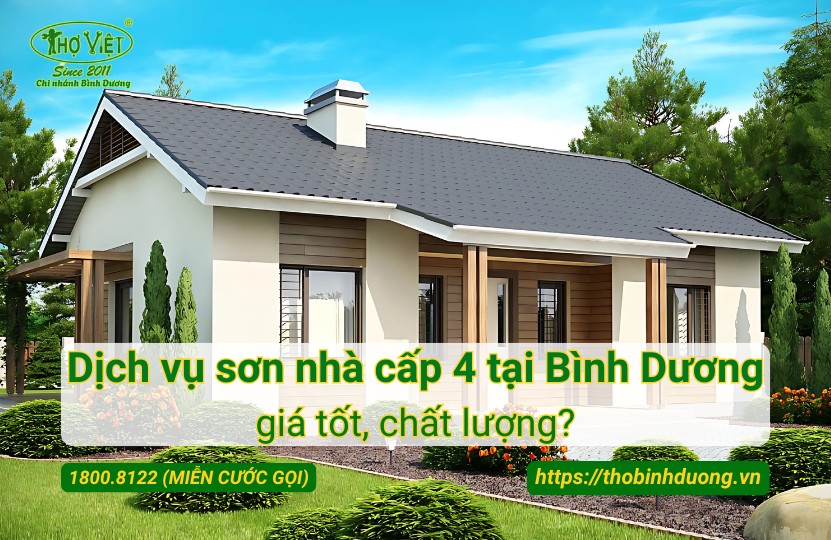 Báo giá dịch vụ sơn nhà cấp 4 tại Bình Dương