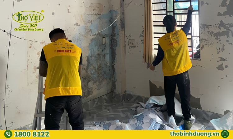 Dịch vụ sơn lại nhà phố cũ Thợ Bình Dương