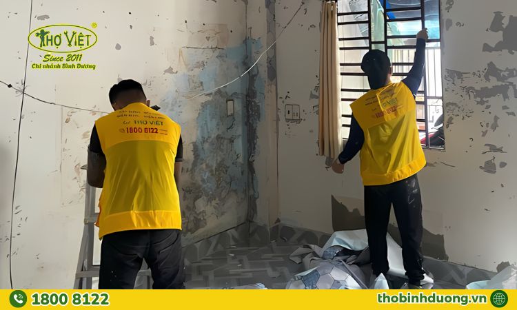 Quy trình sơn nhà tại Bến Cát chuyên nghiệp