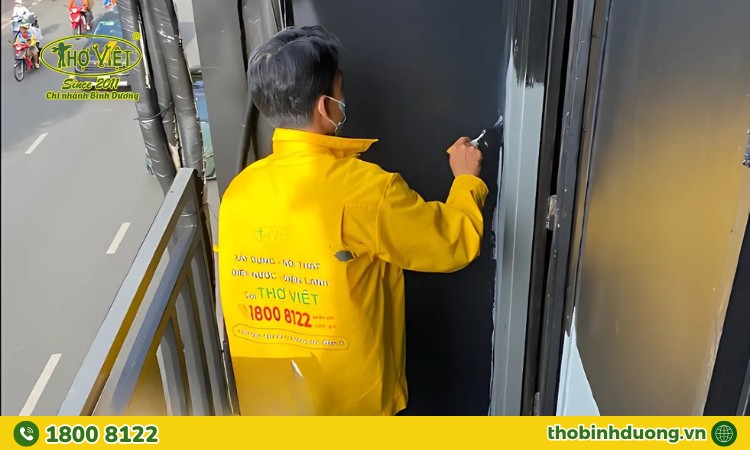 Sơn phòng khách mới xây Thợ Bình Dương