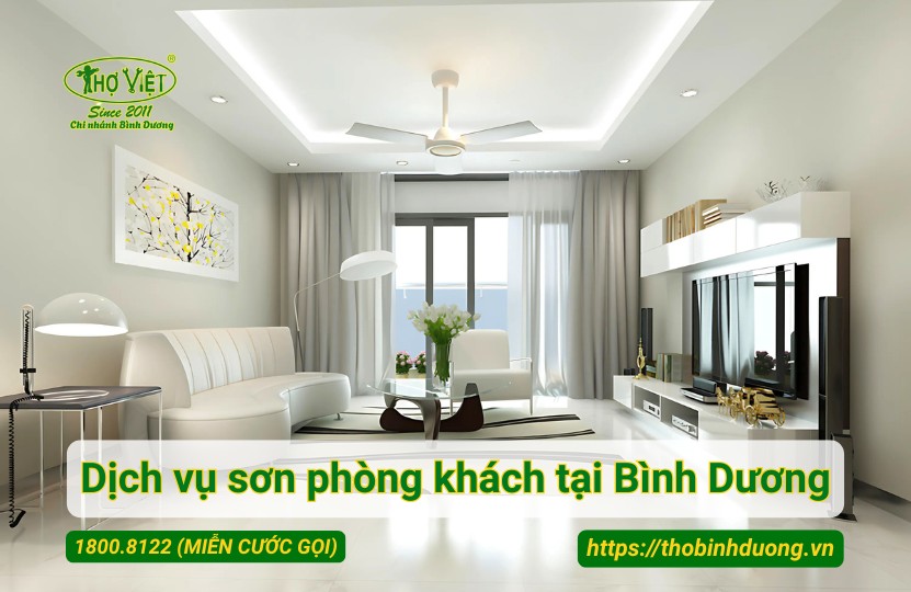 Báo giá dịch vụ sơn phòng khách tại Bình Dương