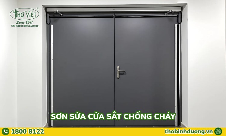 Dịch vụ sửa cửa sắt chống cháy Bình Dương