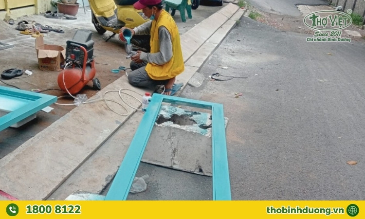 Quy trình thực hiện sơn sửa cửa sắt Bình Dương