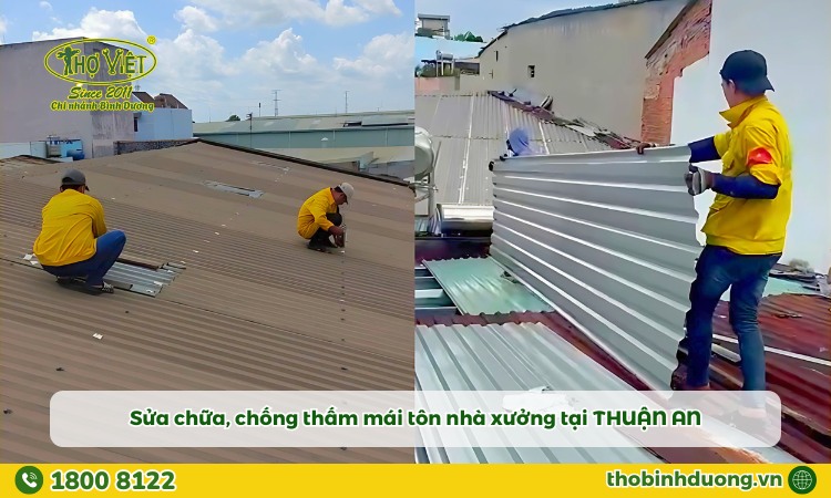 Chống thấm nhà xưởng tại Thuận An