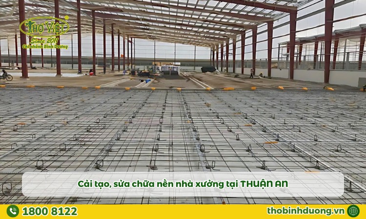 Sửa chữa nền nhà xưởng Thuận An