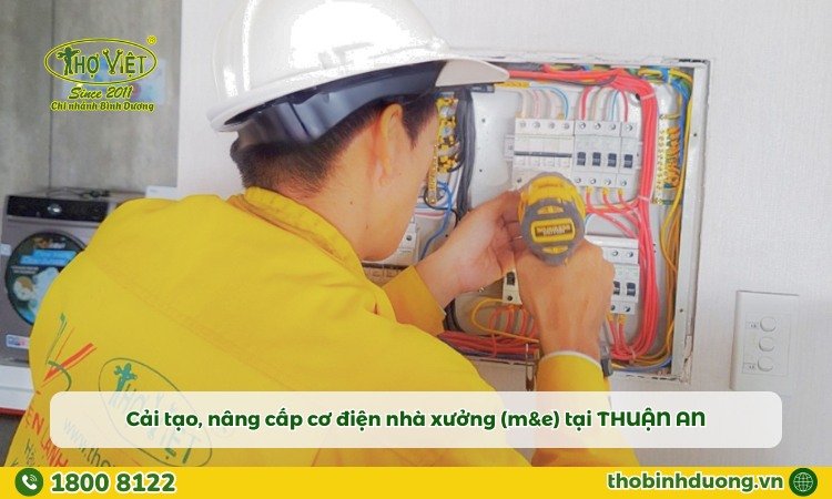 Sửa chữa hệ thống điện nhà xưởng Thuận An