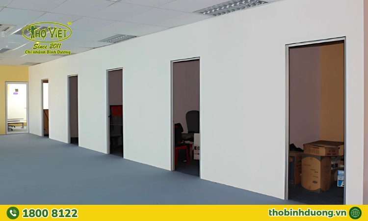 Các hạng mục thi công tấm thạch cao Bình Dương