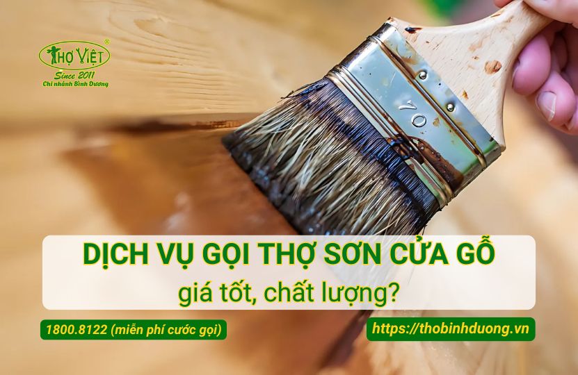 Báo giá dịch vụ thợ sơn cửa gỗ Bình Dương mới nhất
