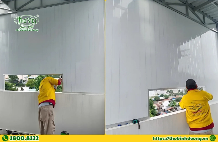 Hạng mục thi công vách Panel tại Dĩ An