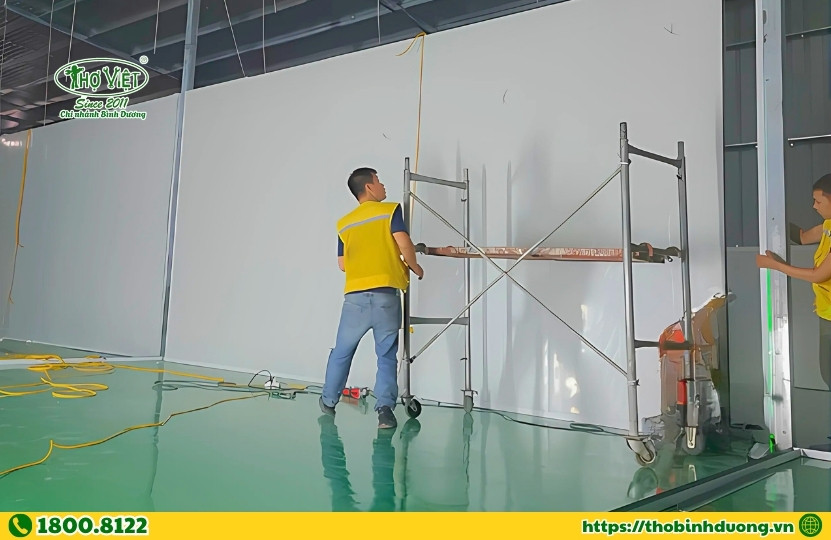 Thợ Bình Dương cam kết báo giá dịch vụ thi công vách Panel tại Thủ Dầu Một