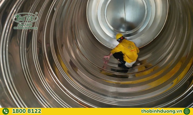 Thợ vệ sinh bồn nước inox tại Tân Uyên