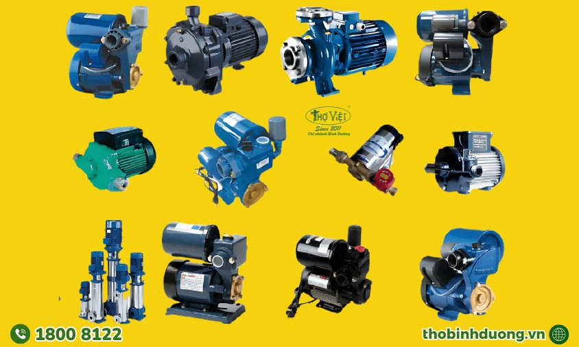 Thợ Bình Dương cho thuê nhiều loại máy bơm với nhiều công dụng khác nhau