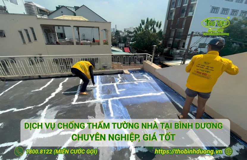 Báo giá dịch vụ chống thấm tường nhà tại Bình Dương