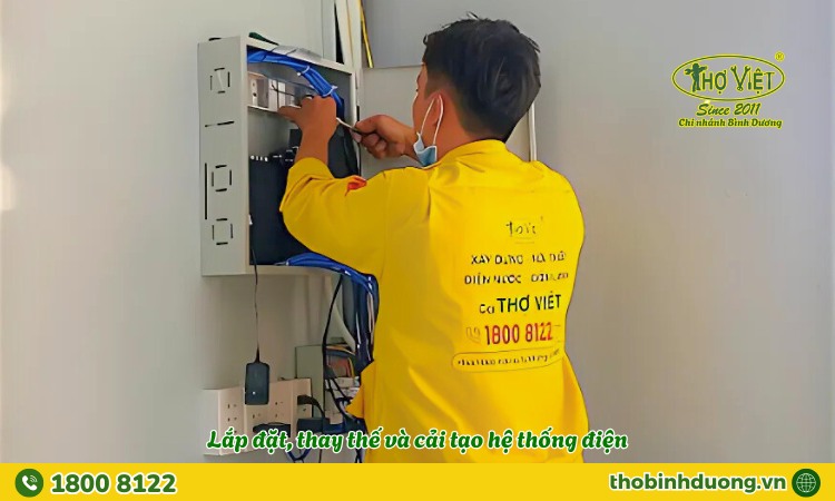 Dịch vụ lắp đặt, bảo trì, thi công hệ thống điện dân dụng - công nghiệp tại Dĩ An