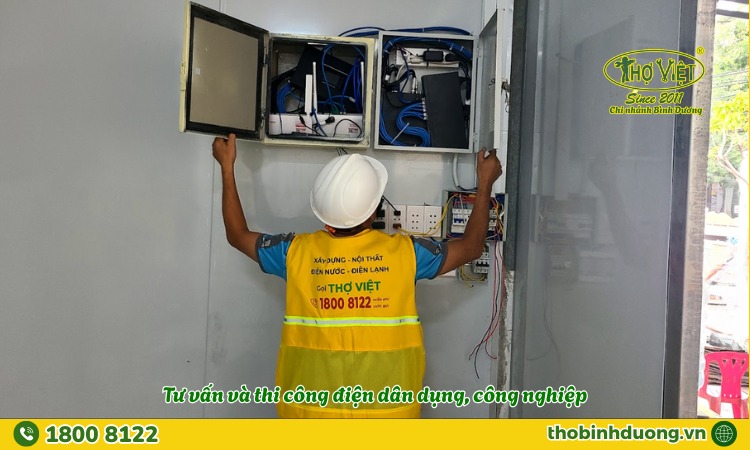 Thi công điện dân dụng và công nghiệp tại Thuận An