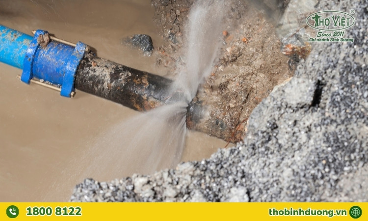 Tác hại khi đường ống nước ngầm bị rò rỉ
