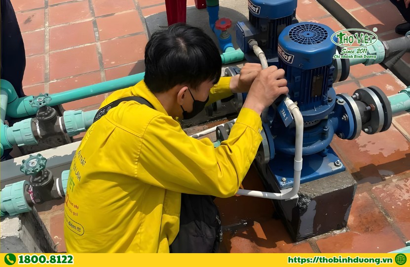 Tổng hợp hạng mục lắp máy bơm Bình Dương