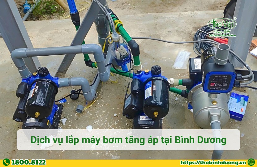 Thợ lắp máy bơm tăng áp Bình Dương