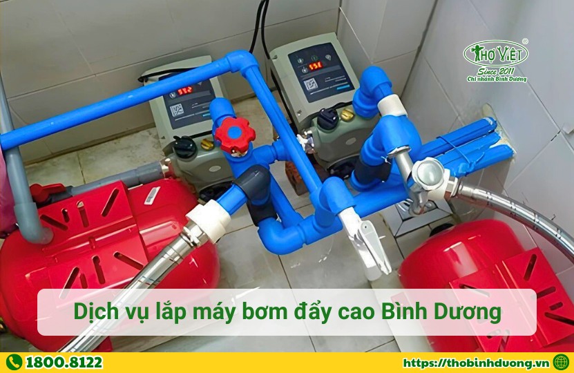 Dịch vụ thợ lắp máy bơm đẩy cao Bình Dương