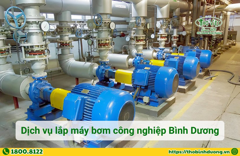 Dịch vụ lắp máy bơm công nghiệp Bình Dương