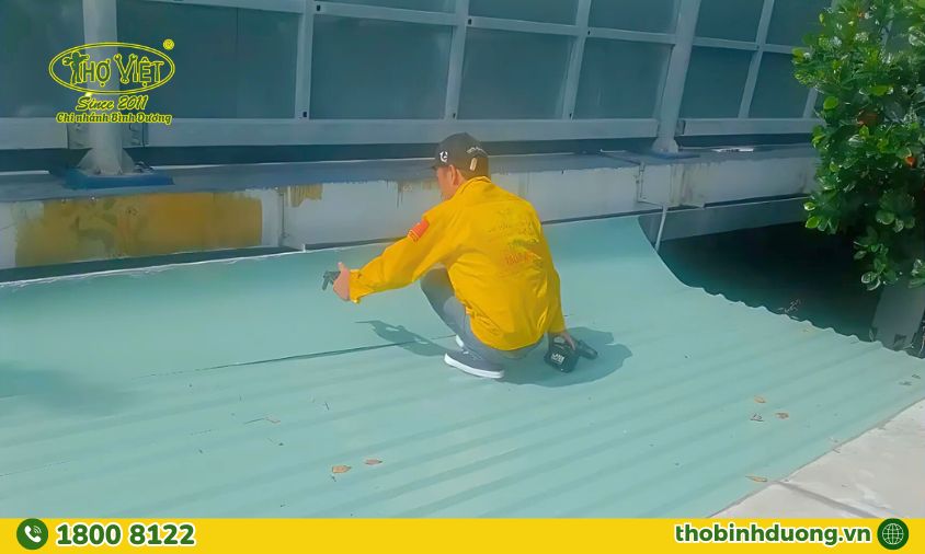 Thay mái tôn nhà ở tại Đông Hòa