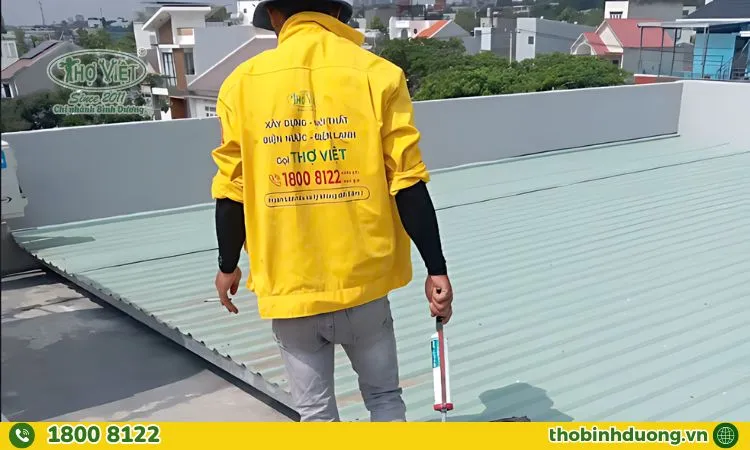 Quy trình thay mái tôn tại Bình Cơ