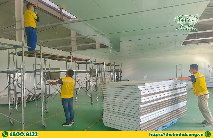 Hạng mục dịch vụ thi công vách Panel tại Lái Thiêu