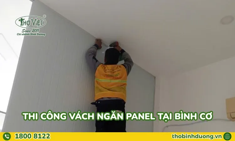 Thi công vách Panel tại Bình Cơ
