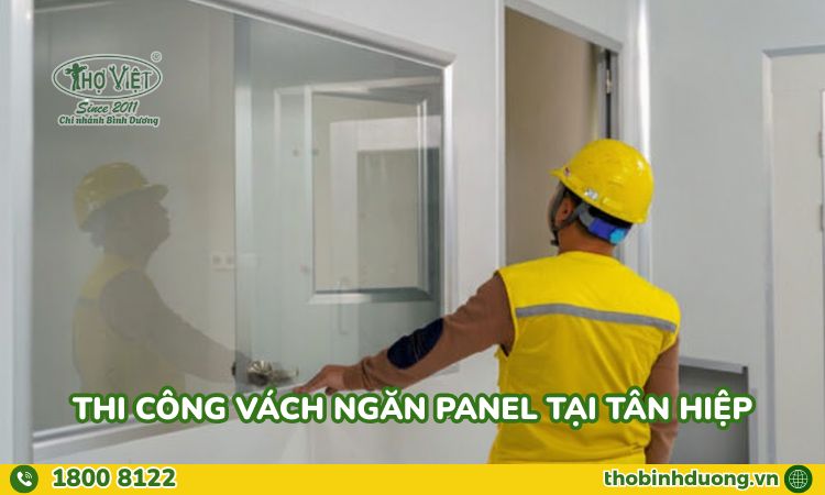 thi công vách ngăn Panel tại Tân Hiệp