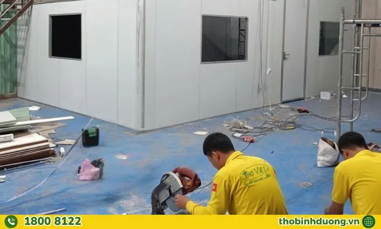 Quy trình thi công vách ngăn Panel tại Tân Khánh