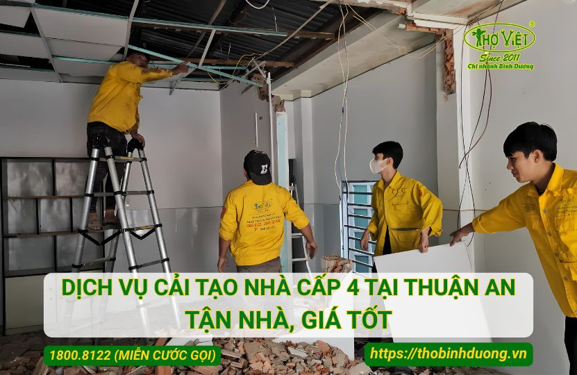 Báo giá cải tạo nhà cấp 4 Thuận An mới nhất