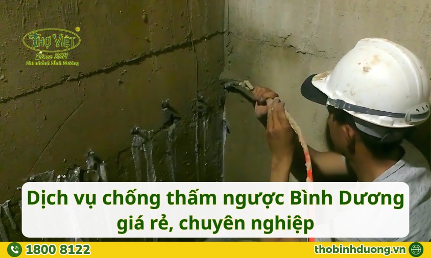 Báo giá dịch vụ chống thấm ngược Bình Dương mới nhất