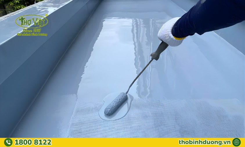 Chống thấm ngược vữa chống thấm 2 thành phần