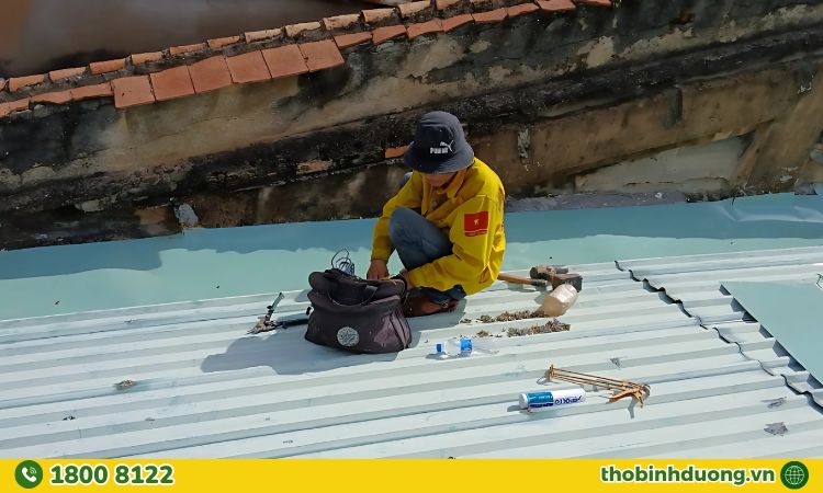 Dịch vụ chống dột máng xối, giáp lai Bình Dương