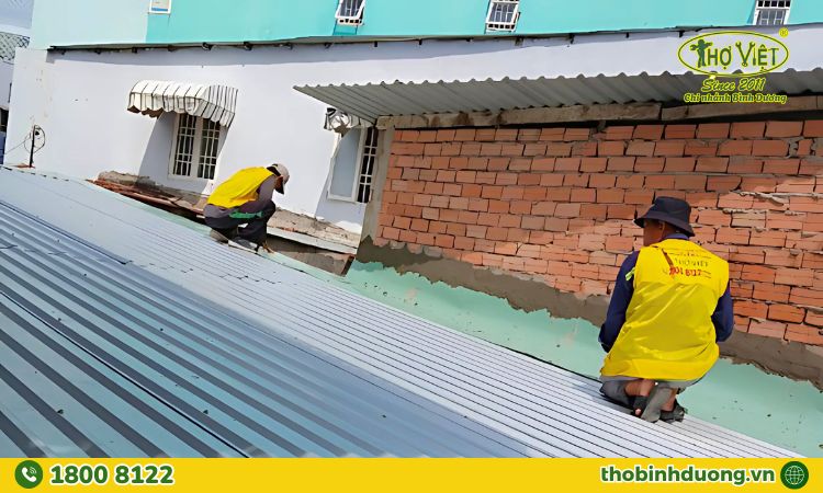 Dịch vụ chống dột mái tôn Thuận An hiệu quả