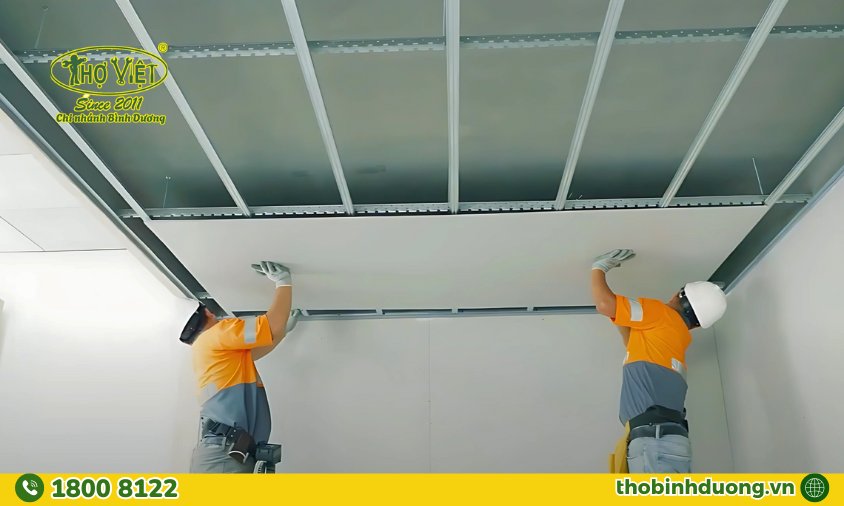 Dịch vụ thi công trần thạch cao Bình Dương